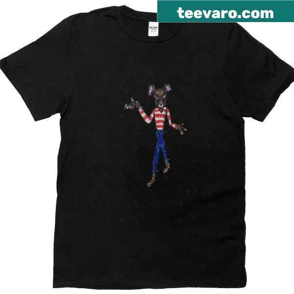 Oversized T-shirt featuring a whimsical rotter design