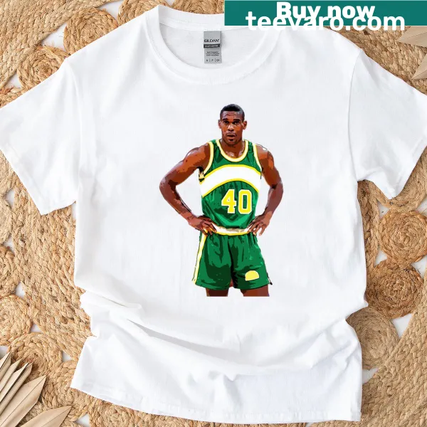 Shawn Kemp t-shirt featuring his name and number