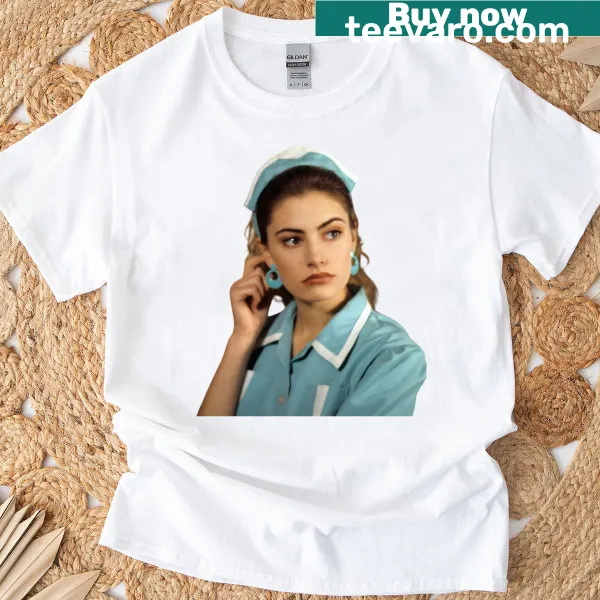 Illustrated t-shirt featuring Shelly Johnson from Twin Peaks