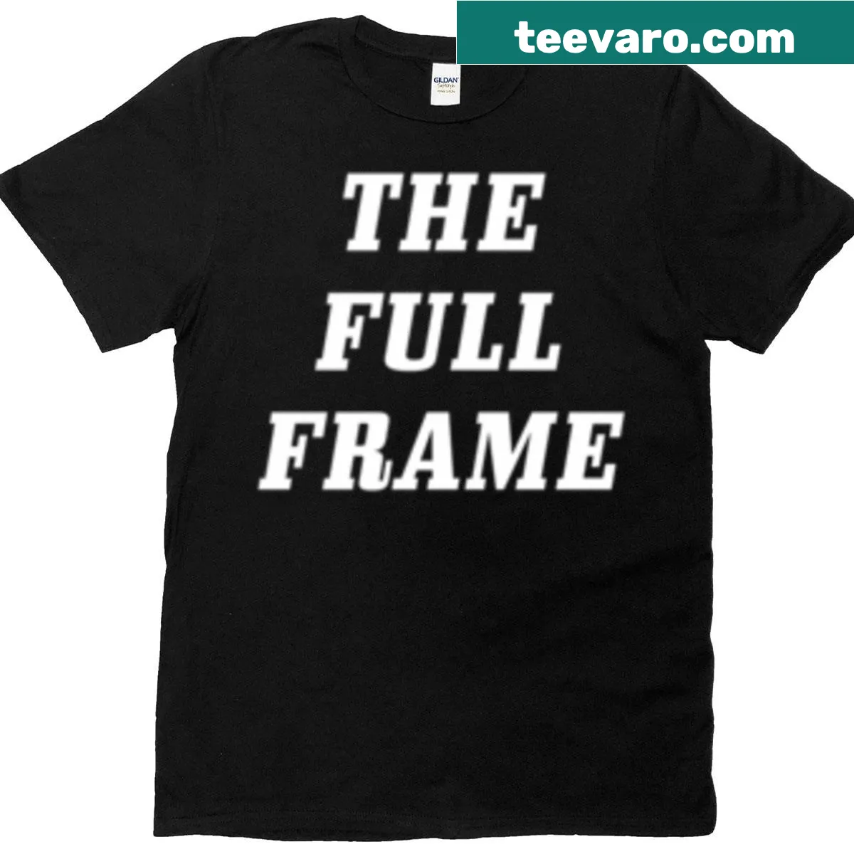 Minimalist T-shirt featuring a centered logo design — on a men's t-shirt