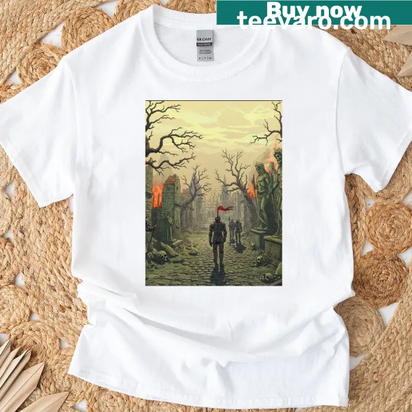 Dark fantasy T-shirt featuring an enchanting illustration