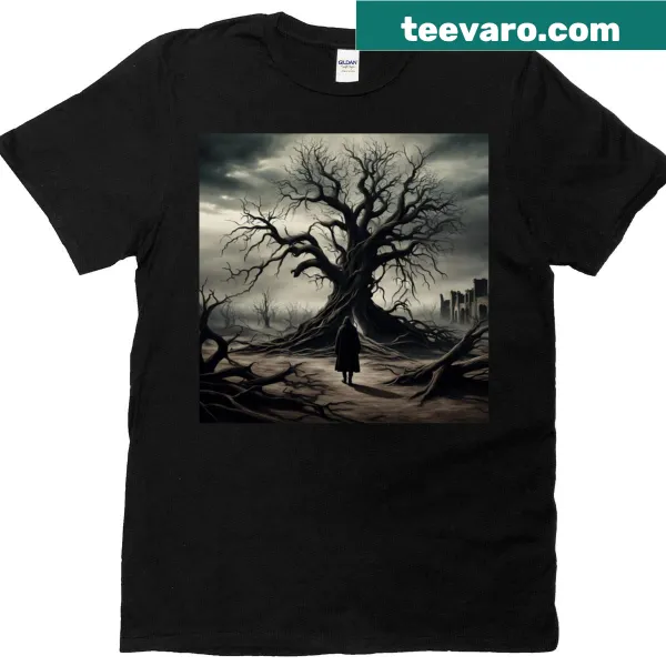 Tree of Knowledge graphic tee with intricate illustration