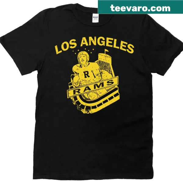 Vintage-style Los Angeles Rams T-shirt with classic logo