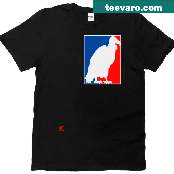 T-shirt featuring 'Vulture Sport' in playful typography.