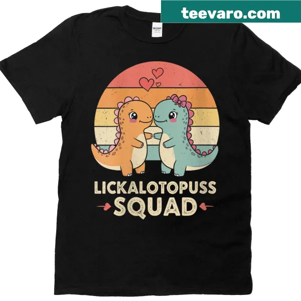 Cute dinosaur graphic LGBTQ T-shirt for women