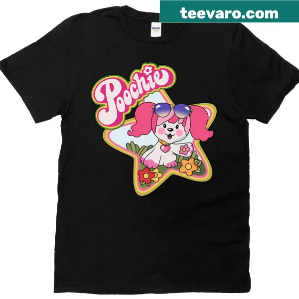 T-shirt featuring 1980s Poochie Puppy logo