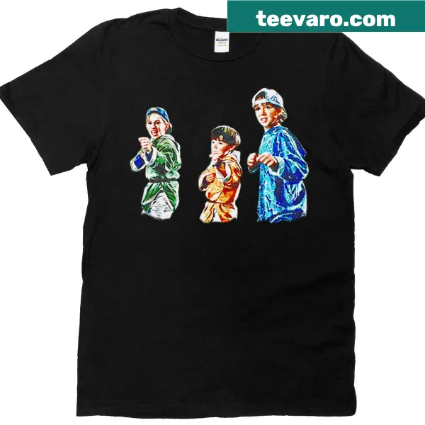 Vintage distressed t-shirt featuring 3 Ninjas graphic