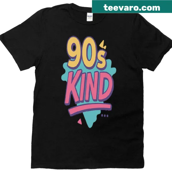 90s themed T-shirt featuring retro pop culture phrases