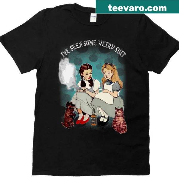 T-shirt featuring characters from Alice In Wonderland
