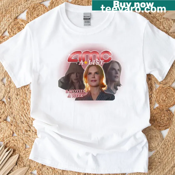 T-shirt featuring the AMC A-list logo