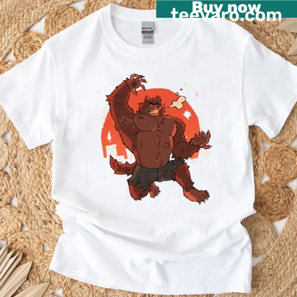 Blood Moon Beast T-shirt featuring a supernatural theme.