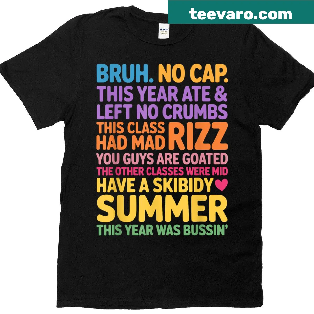 Funny teacher shirt with the phrase 'Bruh Skibidy Gen A' — on a men's t-shirt