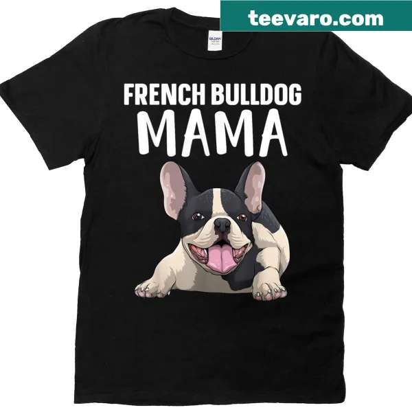 Adorable French Bulldog illustration on a women's T-shirt
