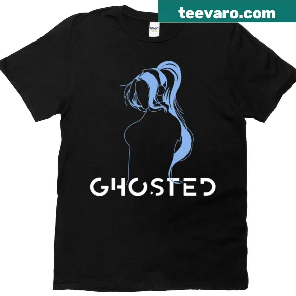 Witty Ghosted T-shirt with humorous dating phrase