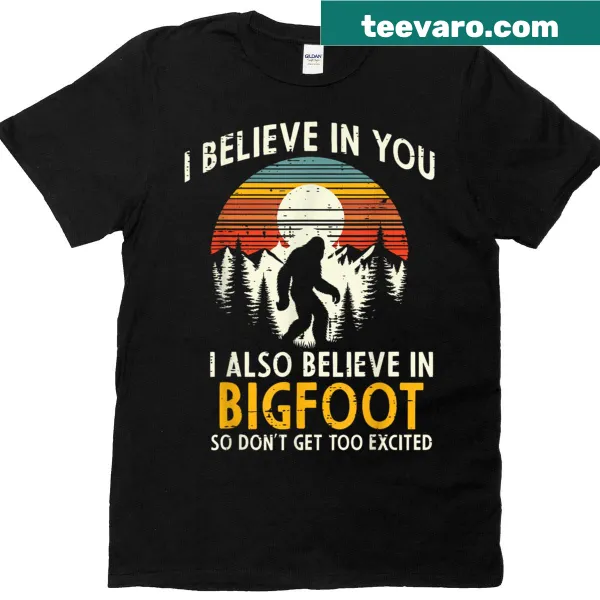 Retro Bigfoot illustration T-shirt with inspiring text