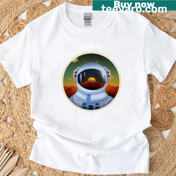 T-shirt with the phrase 'I Need My Space' in bold text for introverts