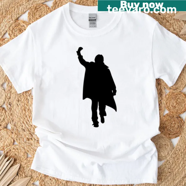 Silhouette of John Bender from The Breakfast Club on a t-shirt