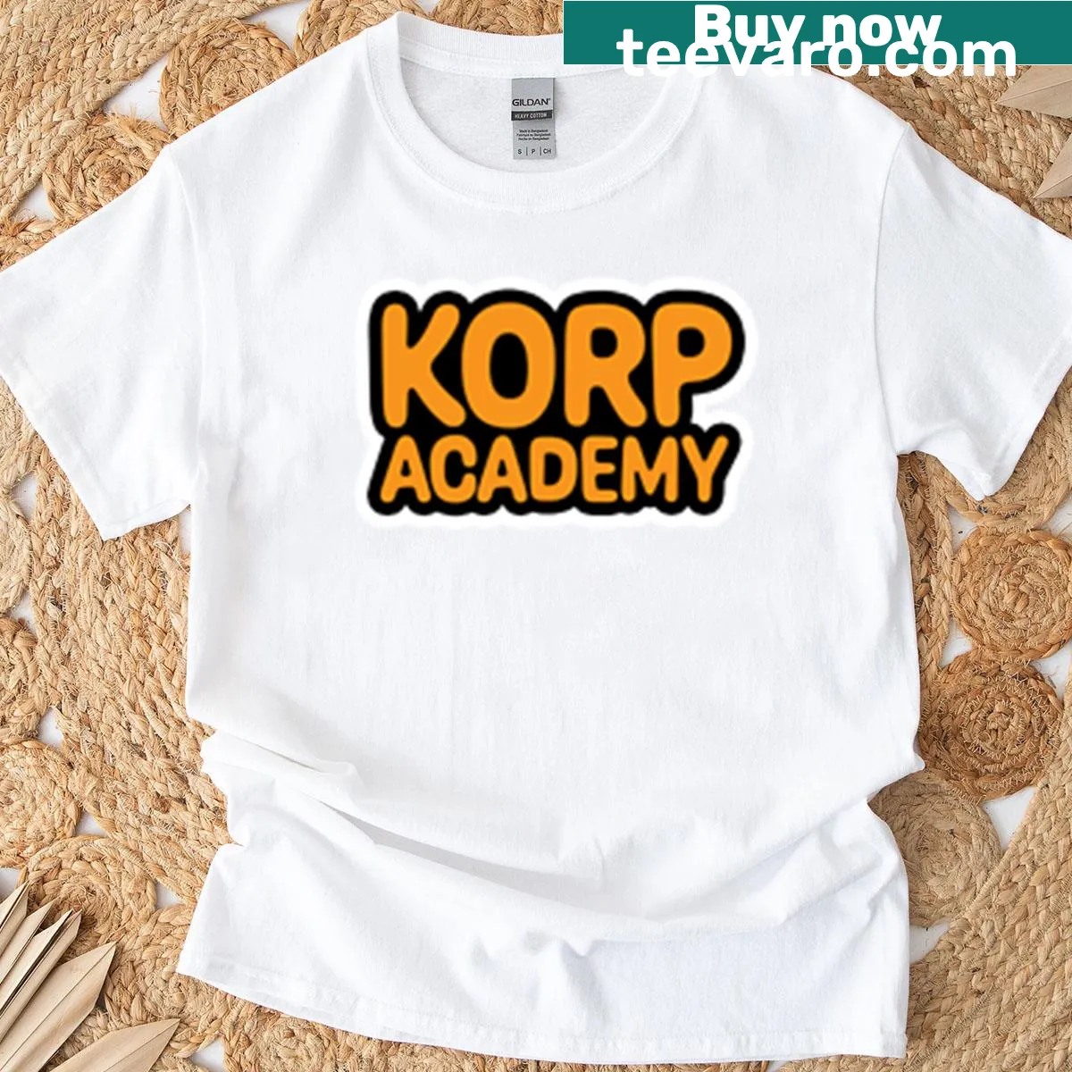 Illustrated T-shirt from Korp Academy showcasing creativity — on a men's t-shirt