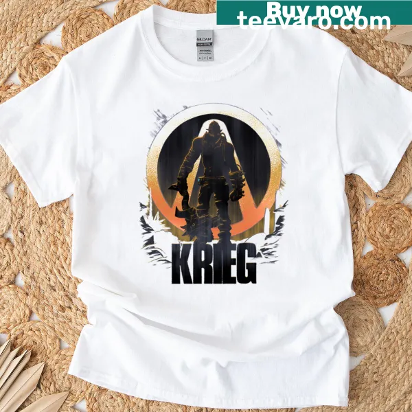 Krieg character design from Borderlands 2 on t-shirt