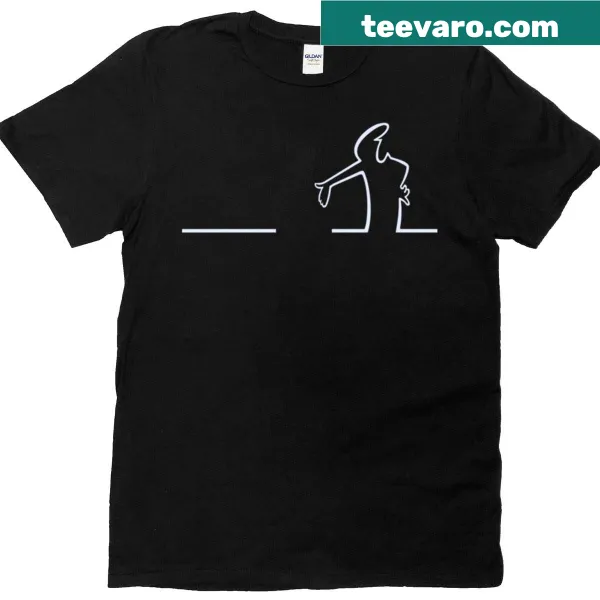 Minimalist T-shirt featuring La Linea character