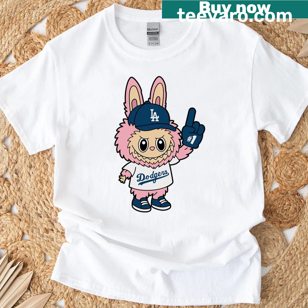 Playful lychee berry illustration on t-shirt — on a men's t-shirt