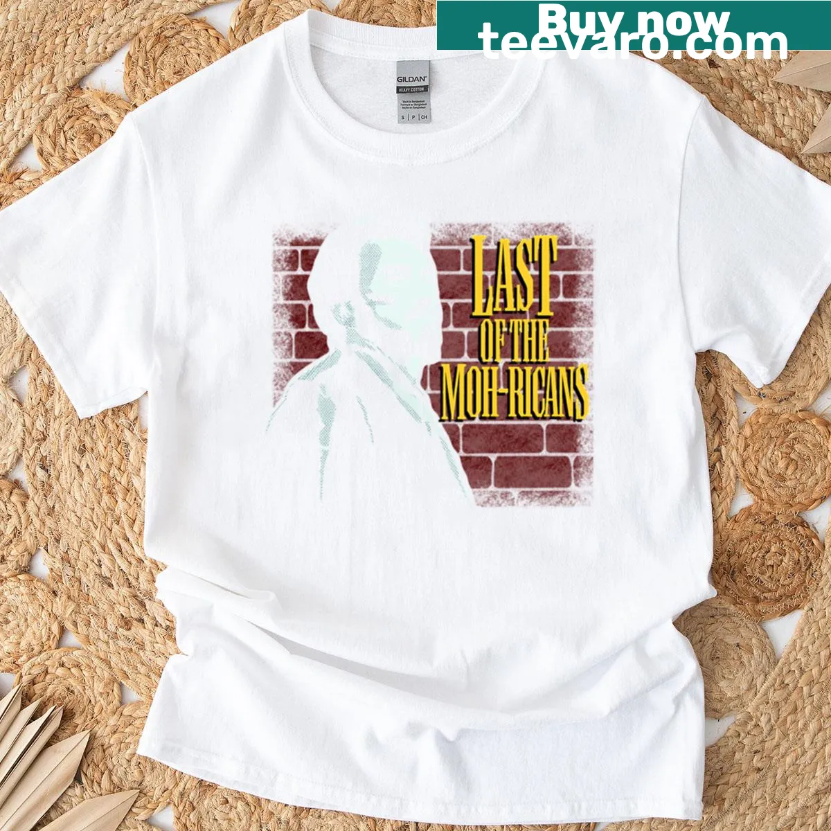 Funny typography T-shirt playing on a classic film title — on a men's t-shirt