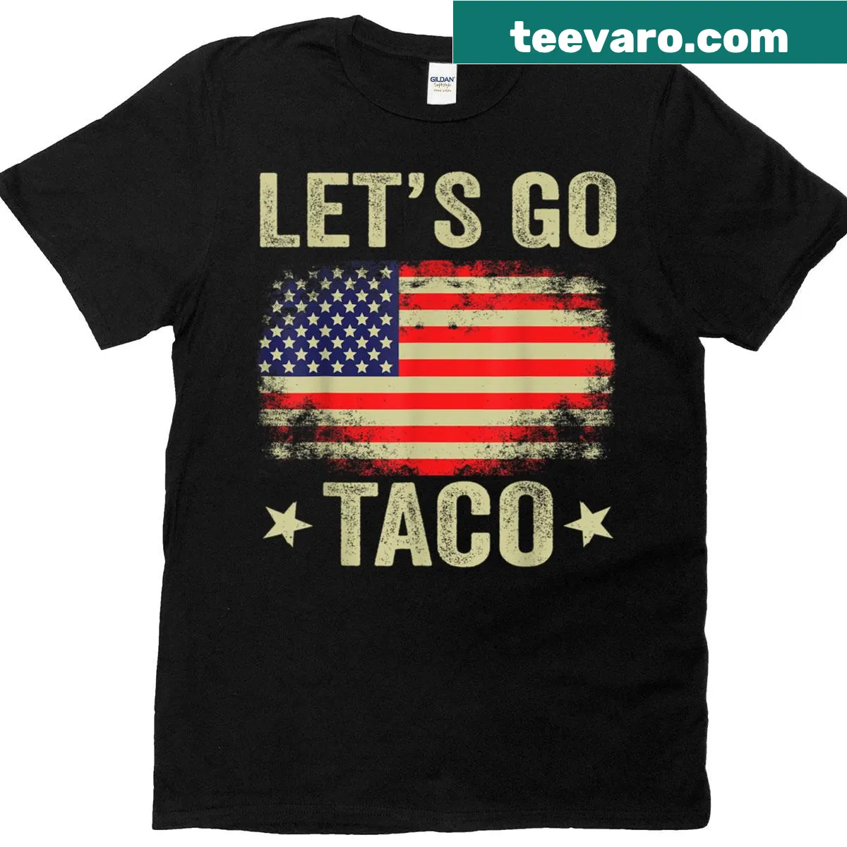 Funny chicken-out taco t-shirt with amusing text — on a men's t-shirt