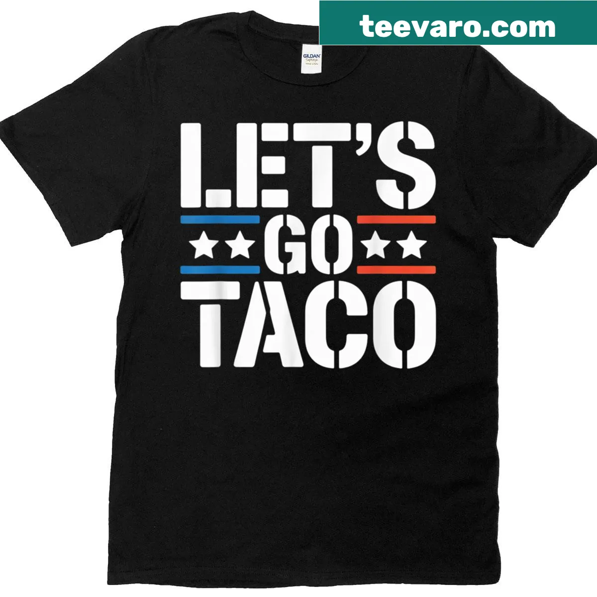 Funny taco t-shirt celebrating Taco Tuesday with playful typography. — on a men's t-shirt