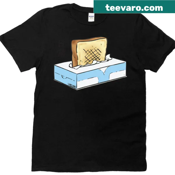 Playful T-shirt featuring the Tissue Box Toaster from Nichijou.