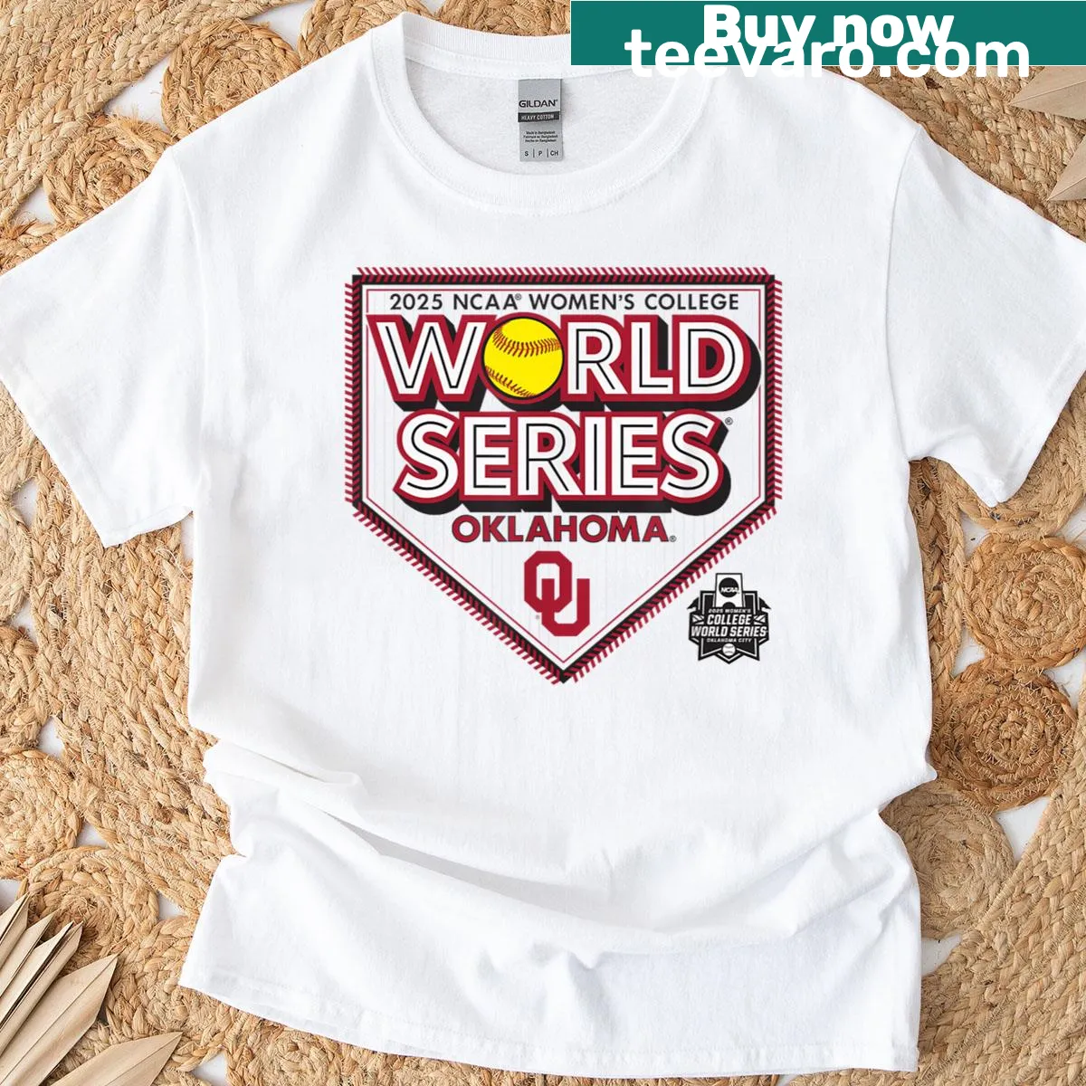 Oklahoma Sooners Women's College World Series T-shirt — on a men's t-shirt