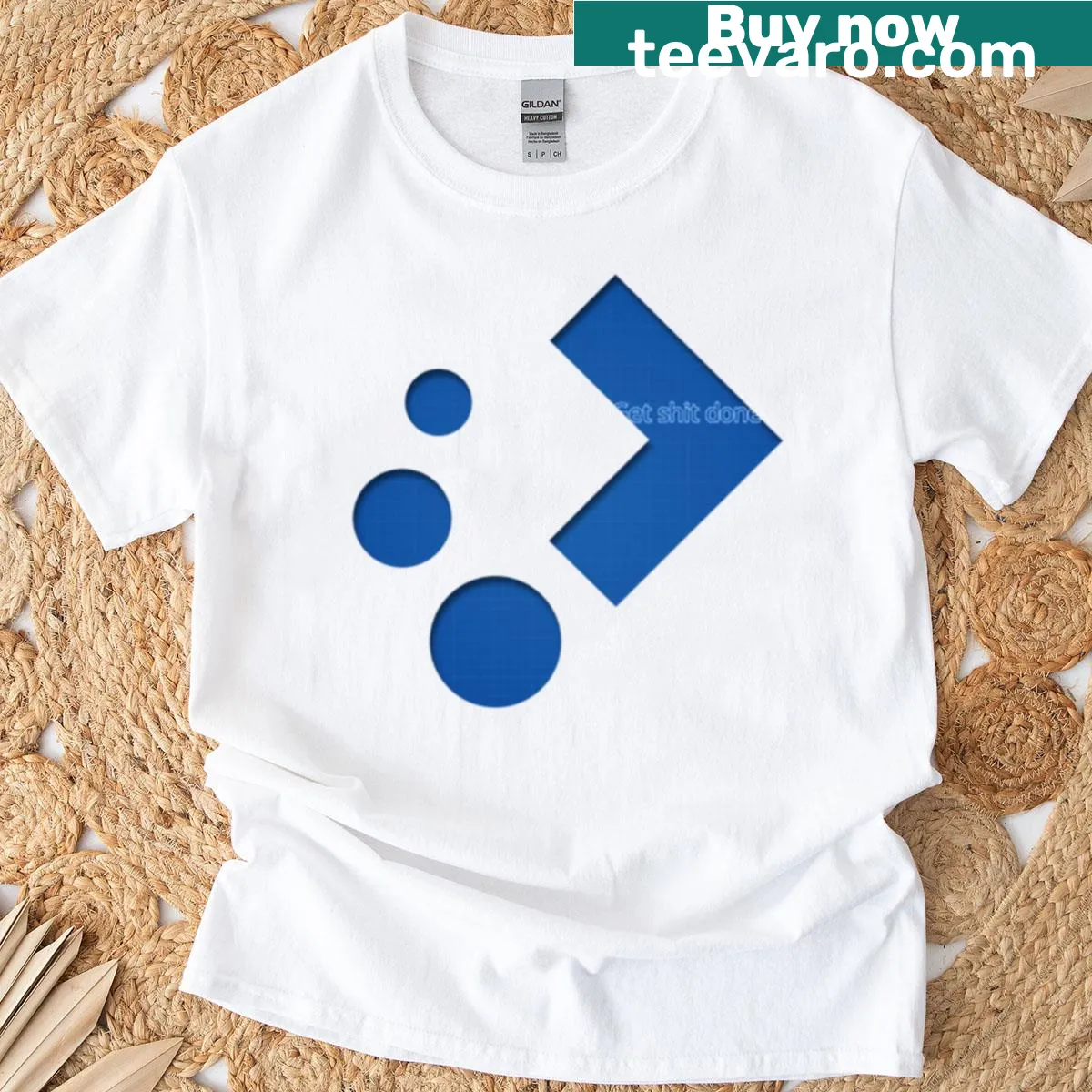Minimalist t-shirt featuring a sleek plasma logo design — on a men's t-shirt