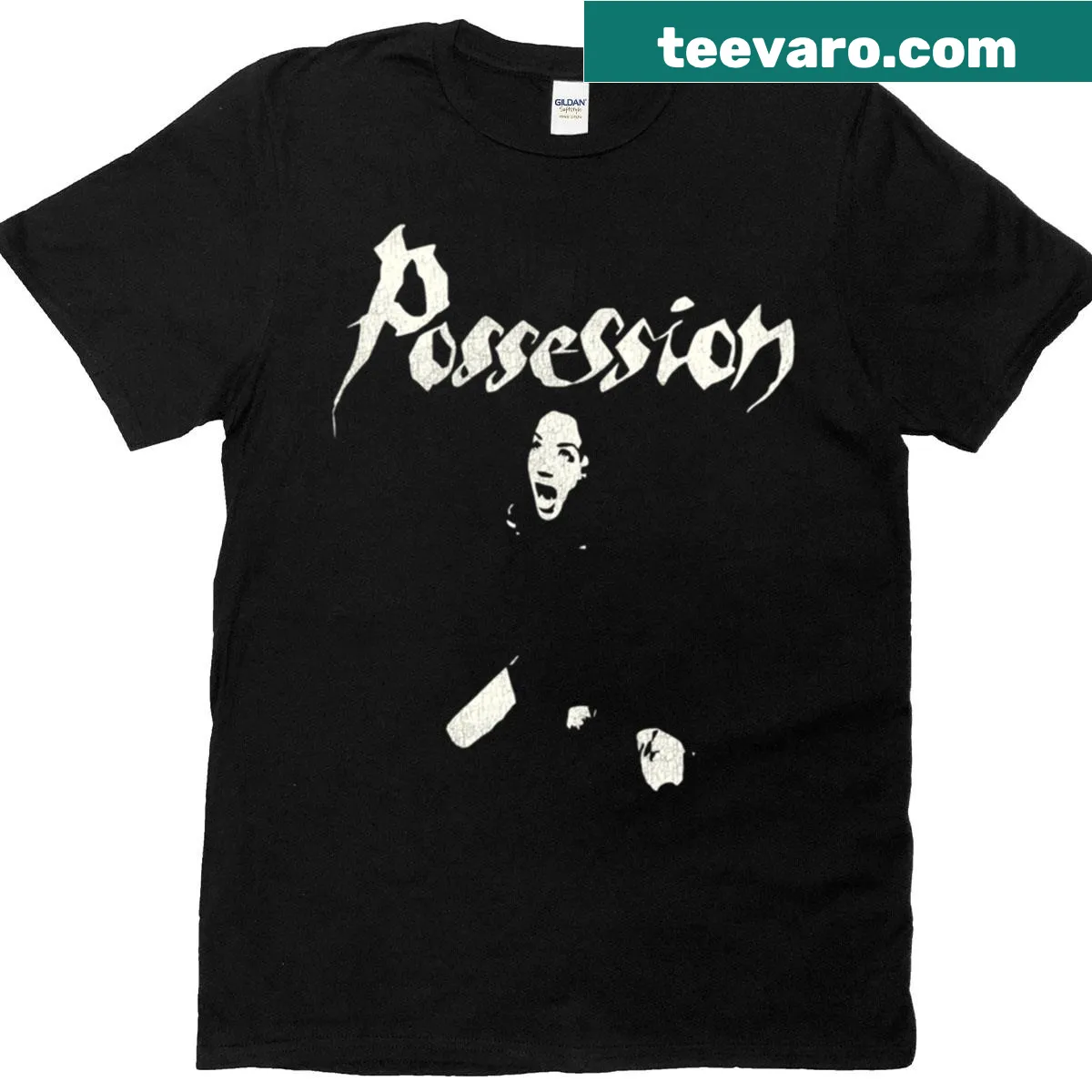 Cult classic horror film Possession 1981 graphic on a t-shirt — on a men's t-shirt