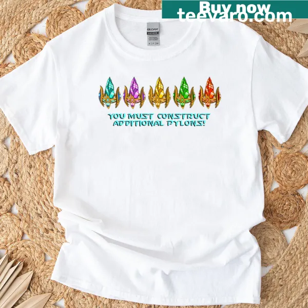 Pylons graphic t-shirt related to gaming themes