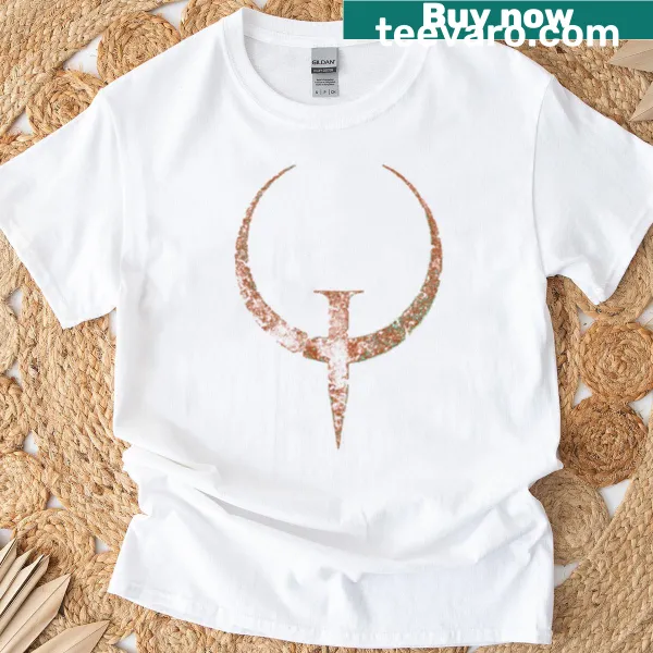 Bold T-shirt featuring Quake Boomer Shooter typography design