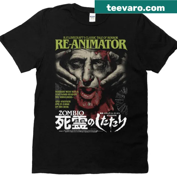 Dark graphic tee inspired by the cult film Re Animator
