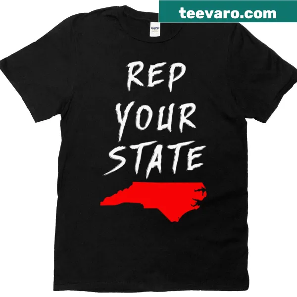 North Carolina state pride graphic t-shirt
