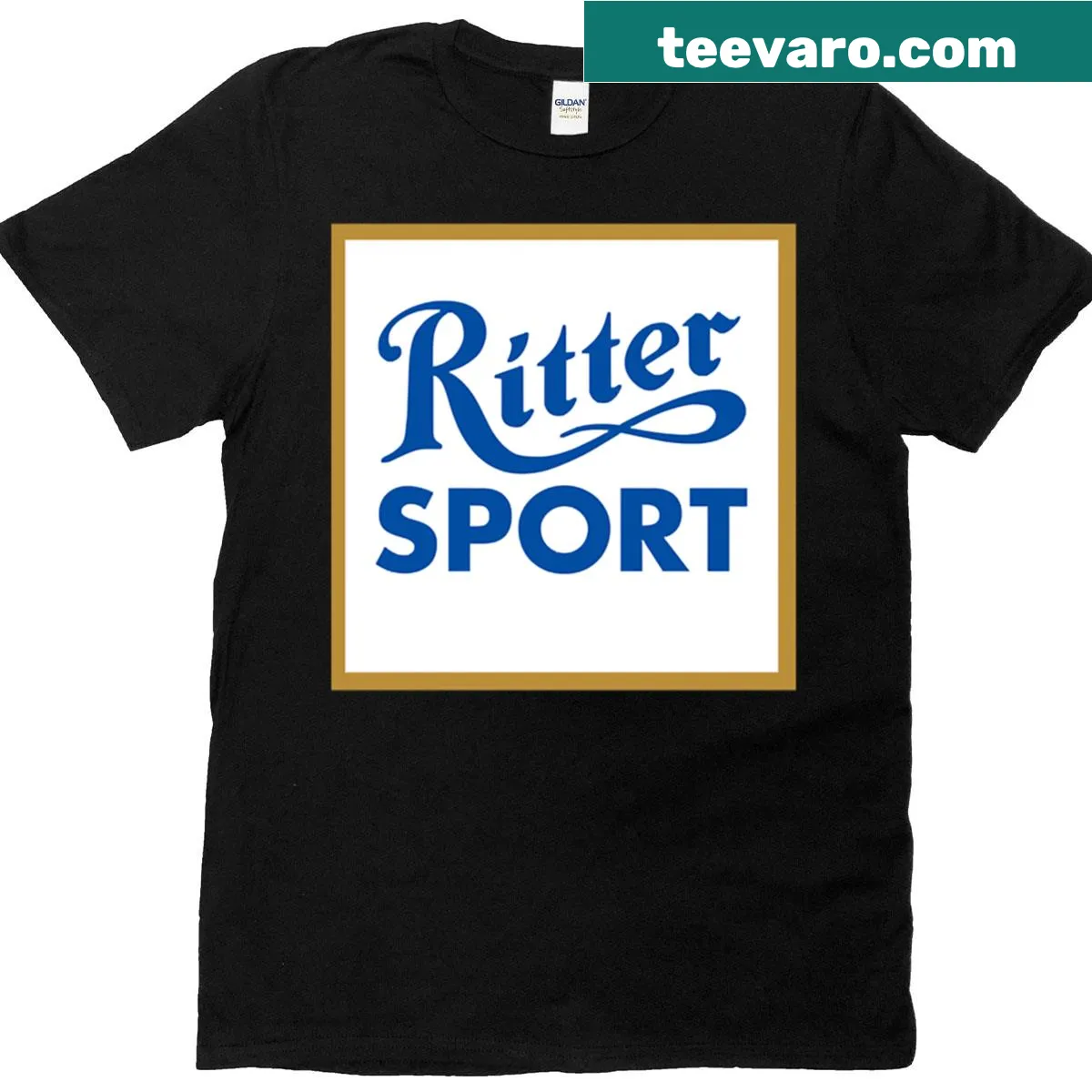 Playful Ritter Sports t-shirt with a fun graphic — on a men's t-shirt