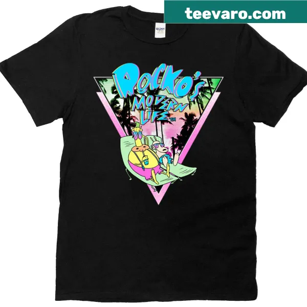 Cartoon T-shirt featuring Rocko and Heffer from Rocko's Modern Life