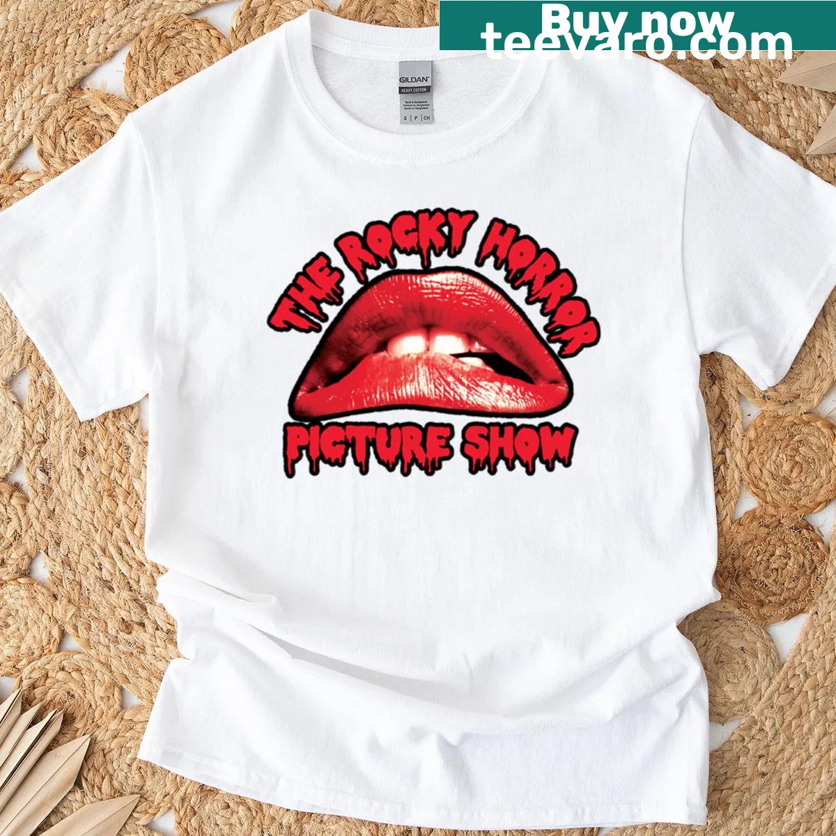 Iconic Rocky Horror Picture Show graphic T-shirt — on a men's t-shirt