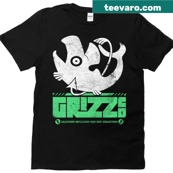 T-shirt featuring a design inspired by the journey of salmon during migration