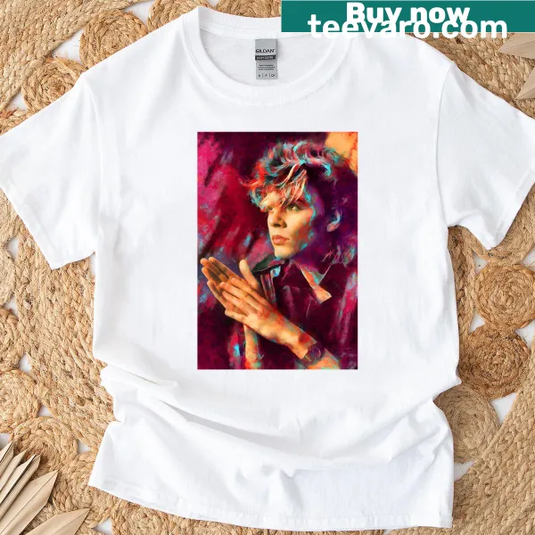 T-shirt with the phrase 'Save A Prayer' in elegant typography