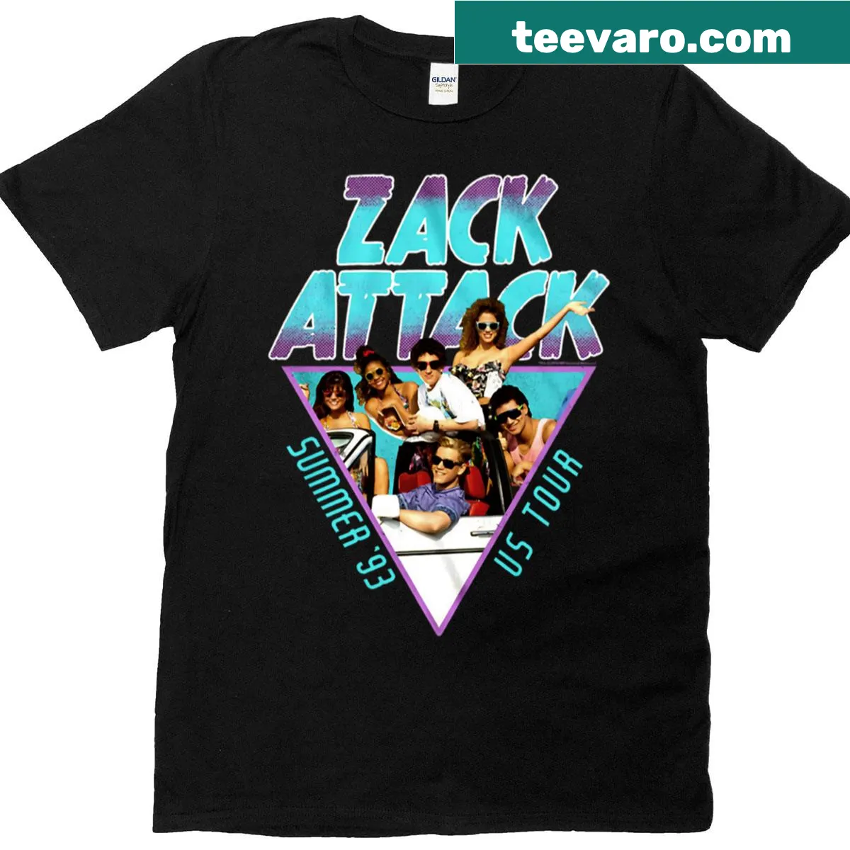 Vintage-style tribute to Zack Attack from Saved By The Bell — on a men's t-shirt