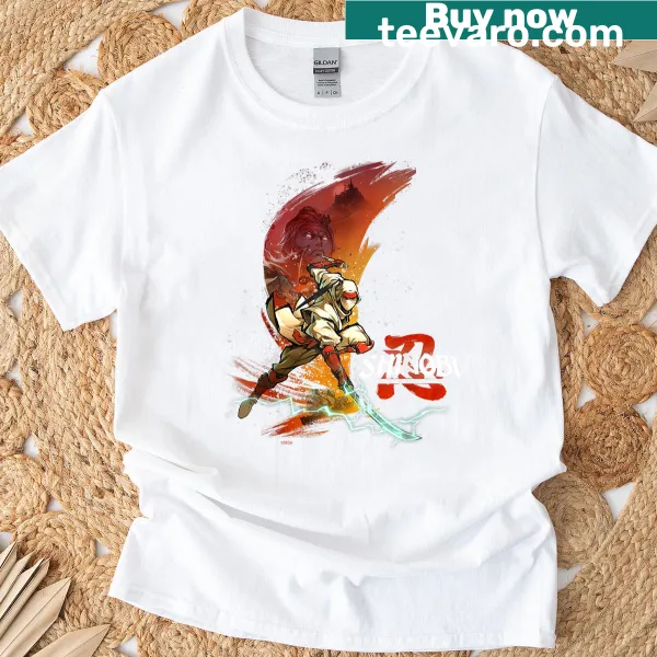 T-shirt featuring bold key art from the Shinobi universe