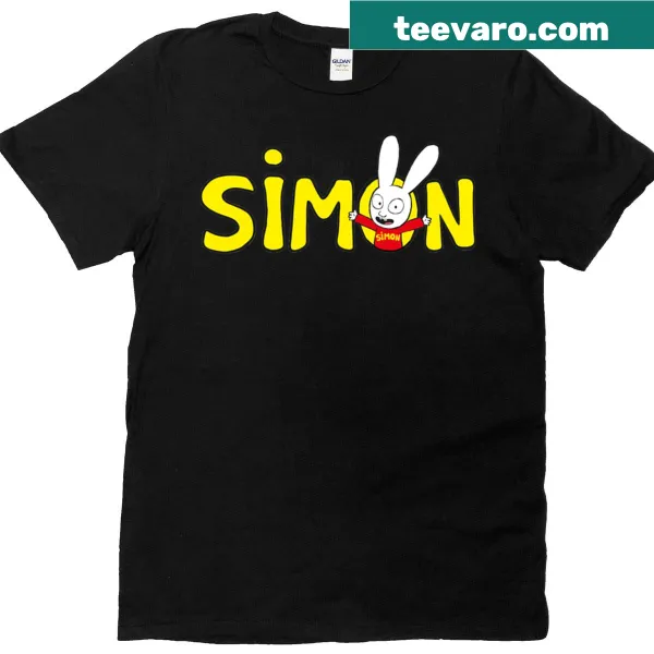 Minimalist T-shirt featuring the Simon logo prominently displayed