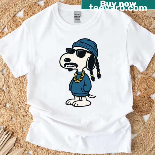 T-shirt featuring Snoopy Dogg with laid-back vibes