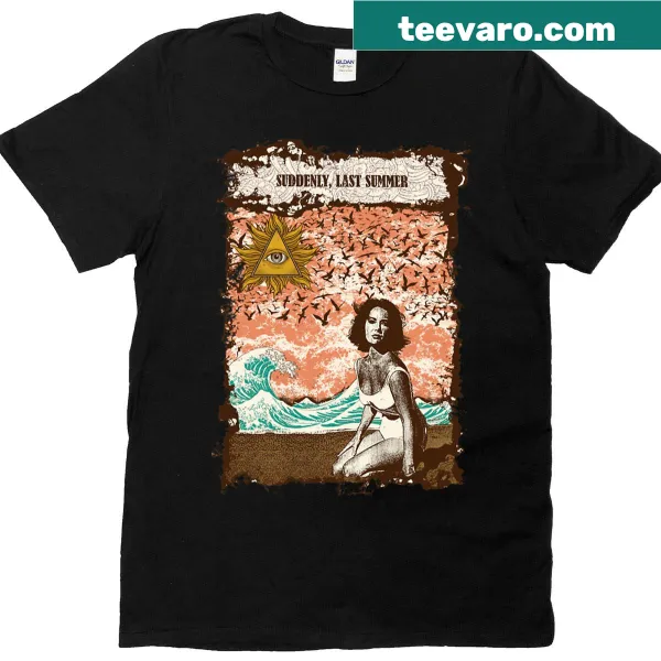 Whimsical summer-themed t-shirt design