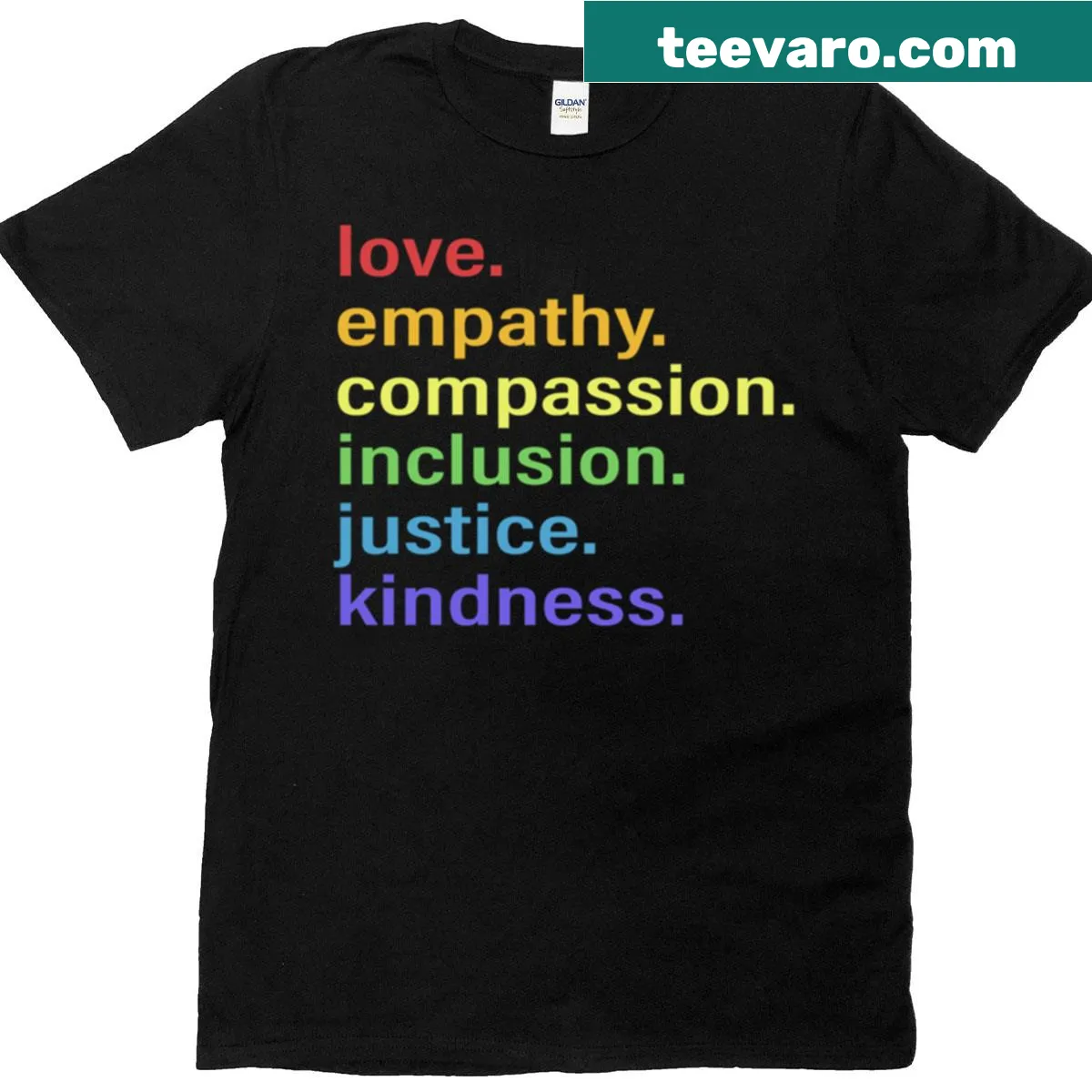 Inspirational T-shirt for teachers featuring empathetic teaching message — on a men's t-shirt