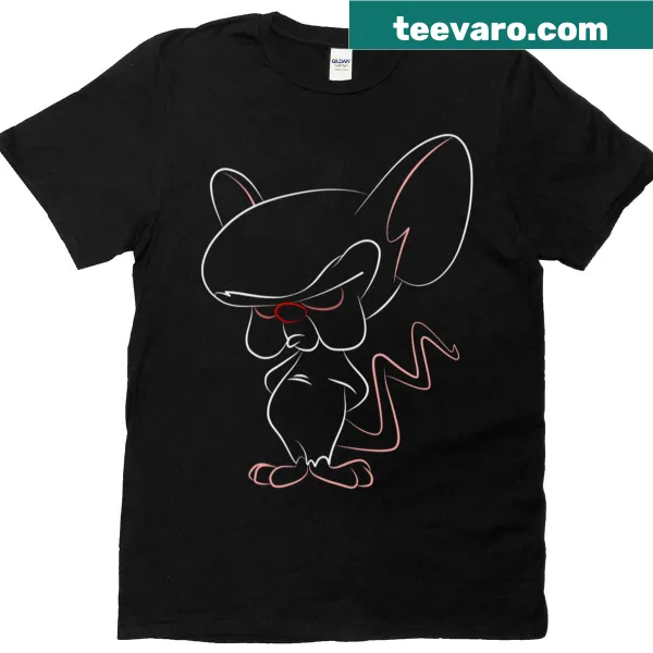 Stylized t-shirt featuring a brain graphic and clever text