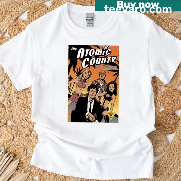 Cartoon comic book themed graphic on a T-shirt