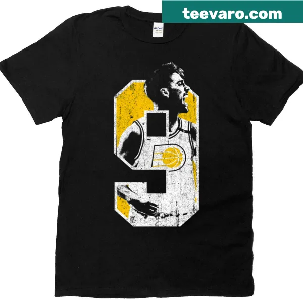 T-shirt featuring T.J. McConnell's name in bold design.